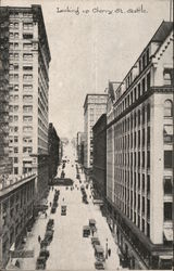 Looking Up Cherry St. Seattle, WA Postcard Postcard Postcard