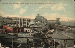 Bellevue Coal Breaker, Boiler House and Coal Washery Scranton, PA Postcard Postcard Postcard