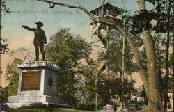 Summit of Culp's Hill Gettysburg, PA Postcard Postcard Postcard