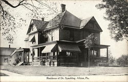 Residence of Dr. Spaulding Albion, PA Postcard Postcard Postcard