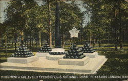 Monument of Col. Everitt Peabody, U.S. National Park Postcard