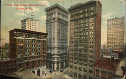 Fourth Avenue and Wood Street Postcard