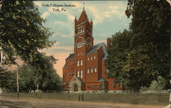 York Collegiate Institute Pennsylvania Postcard Postcard Postcard