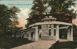 Colomnade in Central Park Louisville, KY Postcard Postcard Postcard