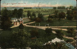 Park From Coaster Aurora, IL Postcard Postcard Postcard