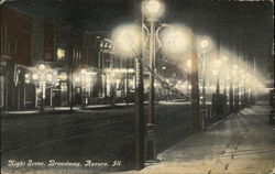 Night Scene, Broadway Postcard