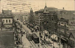 View of South Broadway Aurora, IL Postcard Postcard Postcard