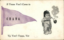 If Youse Von't Come to Chana Vy Won't Youse, Vot Postcard