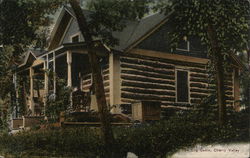 The Log Cabin Postcard