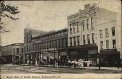 South Side of Public Square Jacksonville, IL Postcard Postcard Postcard