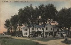 View of Sheffield Hotel Postcard