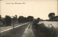 Looking Along Lovers' Lane Postcard