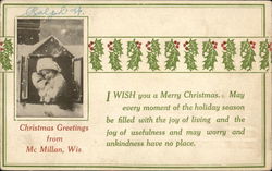 Christmas Greetings from McMillan, Wis. Wisconsin Children Postcard Postcard Postcard