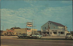 Vallier's IGA Store & Naubinway Hotel Postcard