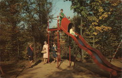 Storyland - Playground and Slide Postcard