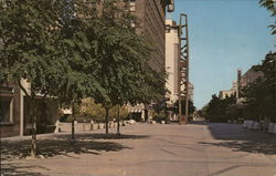 Fresno's Mall - Mariposa Clock Tower Postcard