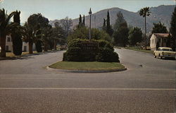 Entrance to La Sierra College Postcard