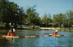 Pedal Boating on Lake Joseph Postcard