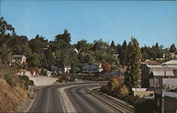 Town and Highway 50 Postcard