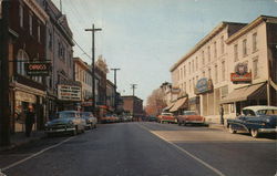 Main Business Section Main Street Looking West Walden, NY Postcard Postcard Postcard