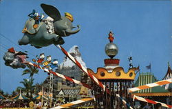 Flying Dumbo - Disneyland Postcard