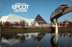 Epcot Center and Monorail Postcard