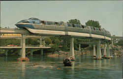 Disney-Alweg Monorail System Anaheim, CA Postcard Postcard Postcard