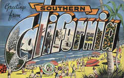 Greetings From Southern California Postcard