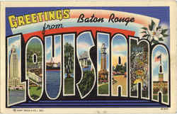 Greetings From Baton Rouge Postcard