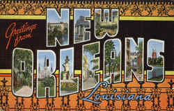 Greetings From New Orleans Postcard