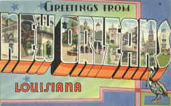 Greetings From New Orleans Postcard