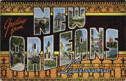 Greetings From New Orleans Louisiana Postcard Postcard