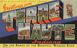 Greetings From Terre Haute Postcard