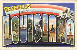 Greetings From Lousiana Louisiana Postcard Postcard