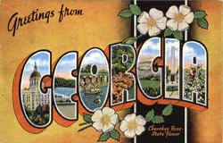 Greetings From Georgia Postcard Postcard