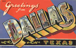 Greetings From Dallas Texas Postcard Postcard