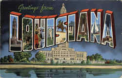 Greetings From La Louisiana Postcard Postcard