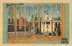 Greetings From Auburn Postcard