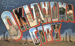 Greetings From Oklahoma City Postcard