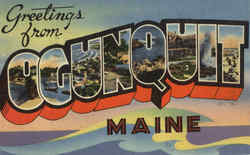 Greetings From Ogunquit Postcard