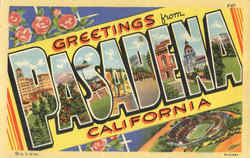 Greetings From Pasadena Postcard