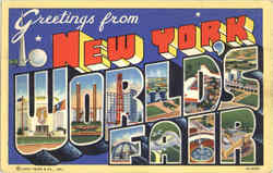 Greetings From New York World's Fair Postcard