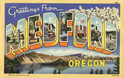 Greetings From Medford Postcard