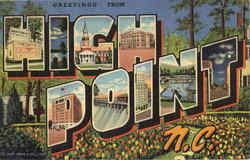 Greetings From High Point Postcard