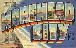 Greetings From Morehead City North Carolina Postcard Postcard