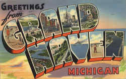 Greetings From Grand Haven Michigan Postcard Postcard