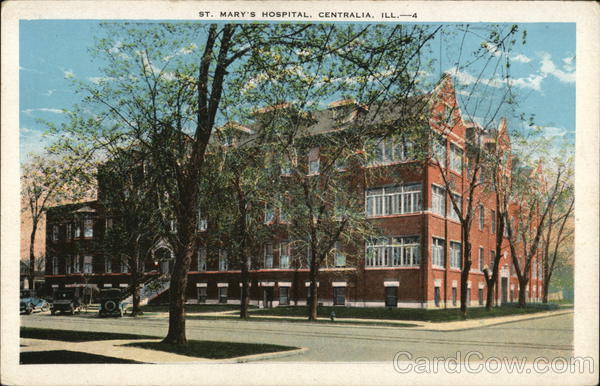 St. Mary's Hospital Centralia, IL Postcard