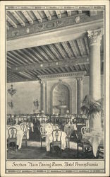 Section Main Dining Room, Hotel Pennsylvania New York, NY Postcard Postcard Postcard