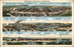 Views of Three General Electric Company Plants Schenectady, NY Postcard Postcard Postcard