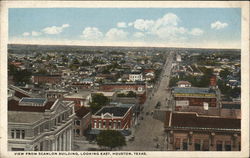 View from Scanlon Building, Looking East Houston, TX Postcard Postcard Postcard